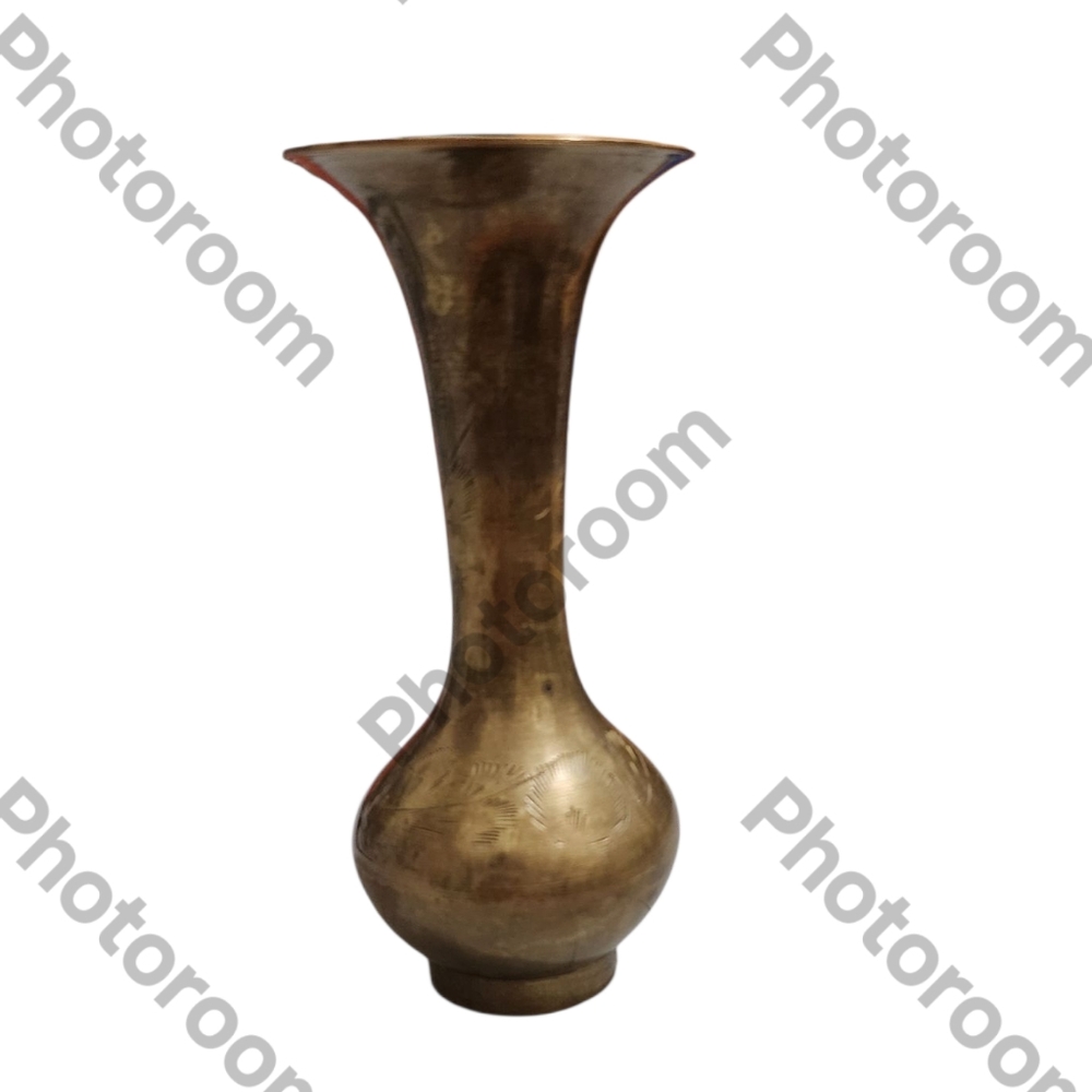 Old Brass 5-in Bud Vase